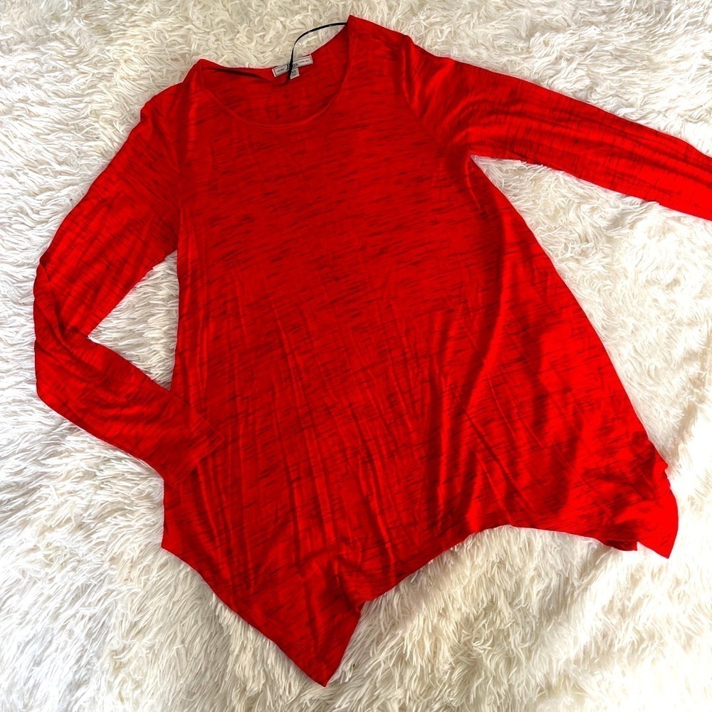 Bass red black tunic XS